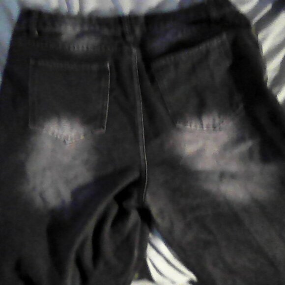 gray/black star wide leg jeans - Picture 4 of 4